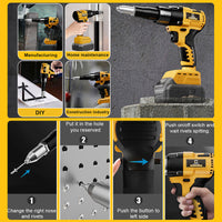 Sakerplus Brushless Rivet Gun Tool for Rivets
