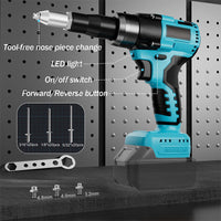 Sakerplus Brushless Rivet Gun Tool for Rivets
