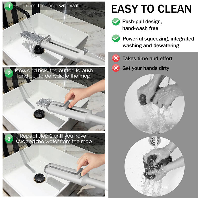 SAKER® 3 in 1 Mini Flat Mop