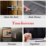 3pcs No Touch Door Opener EDC Hand Tools With Keychain Pendant