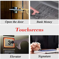 3pcs No Touch Door Opener EDC Hand Tools With Keychain Pendant