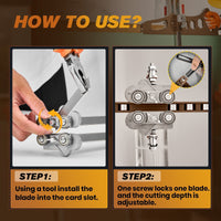 Sakerplus Foldable Drywall Cutting Tool